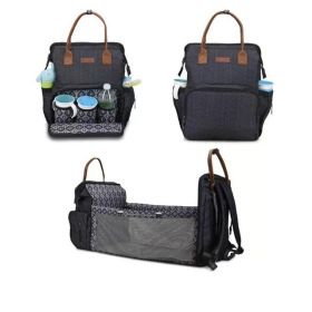 Monbebe Bolt Infant Diaper Bag Backpack with Bassinet Changing Station, Urban Boho