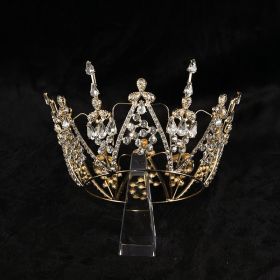 Alloy Electroplate Crowns Korean Style (Color: G4382 gold)