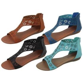 Crazy Daisies Summer Sandals (Color: Mint, size: 6)